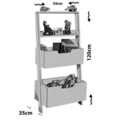 Corp biblioteca, Comforty, Only Tekli, 59x120x35 cm, Alb