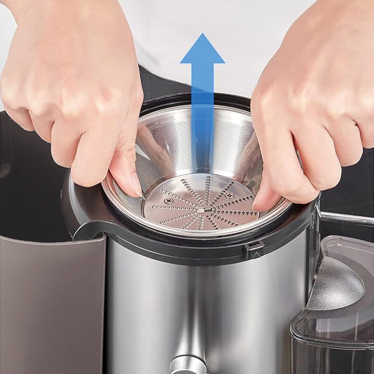 Storcator de fructe Berlinger Haus, Taupe, 500W, 600 ml, inox, taupe mat/argintiu - imagine 6