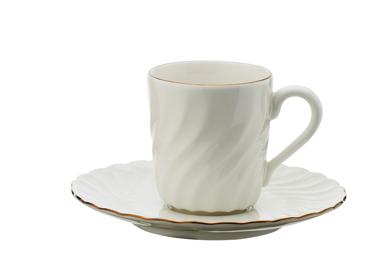 Set de cafea BNLY12KT120, Kutahya Porselen, 12 piese, portelan