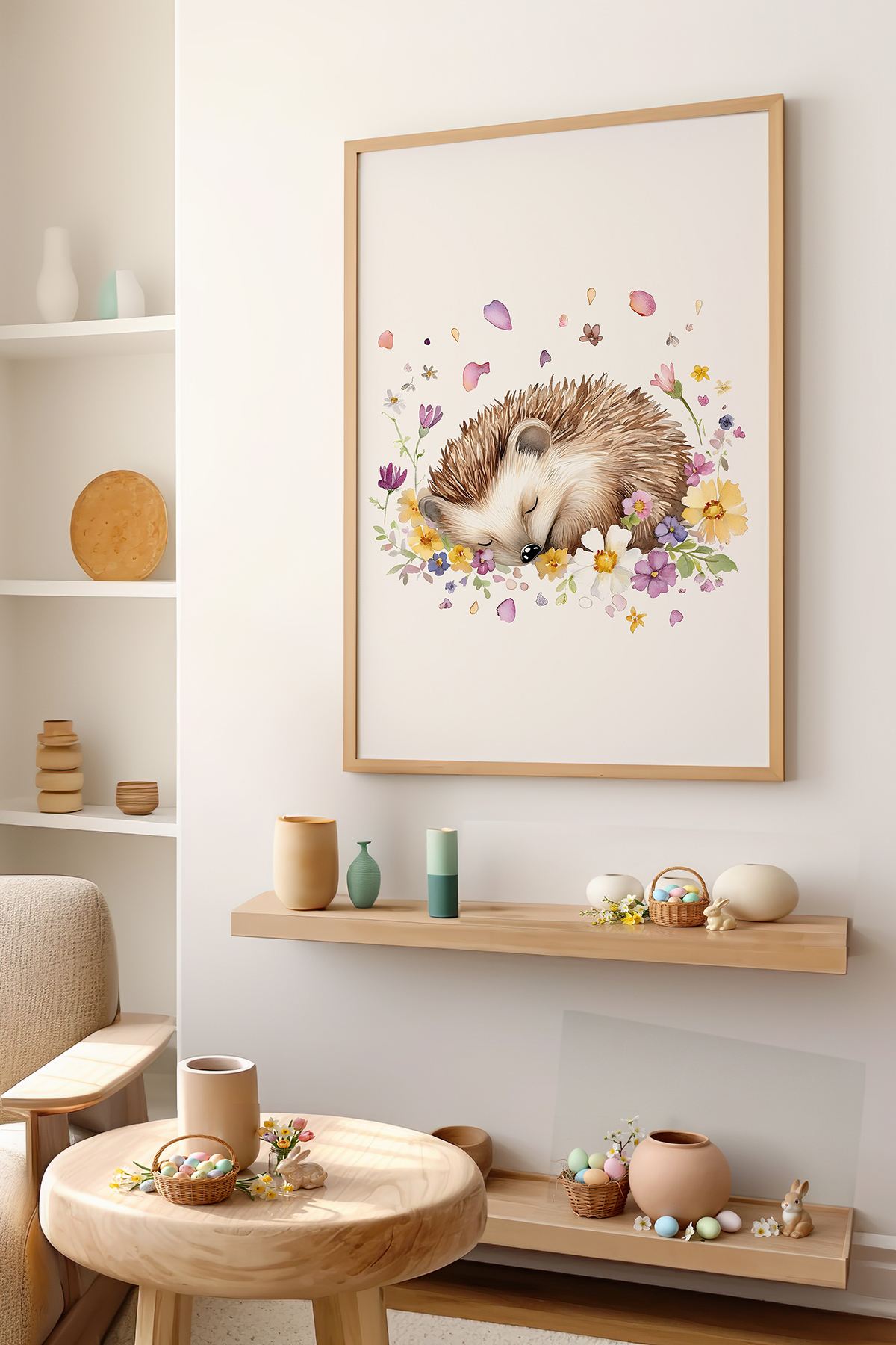 Tablou decorativ, Arteastermodel58-5070, MDF, Multicolor