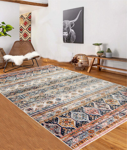 Covor de hol, 38286a , 80x150 cm, 100% poliester/poliproplen, multicolor