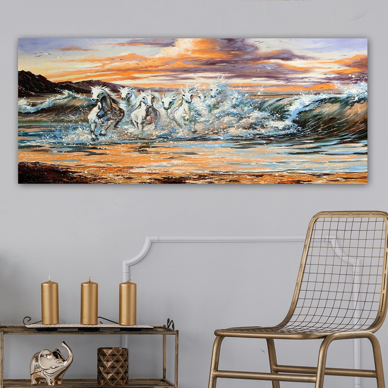 Tablou decorativ YTY46030831_50120 Cadru: 100% LEMN (grosime: 3 cm) Multicolor