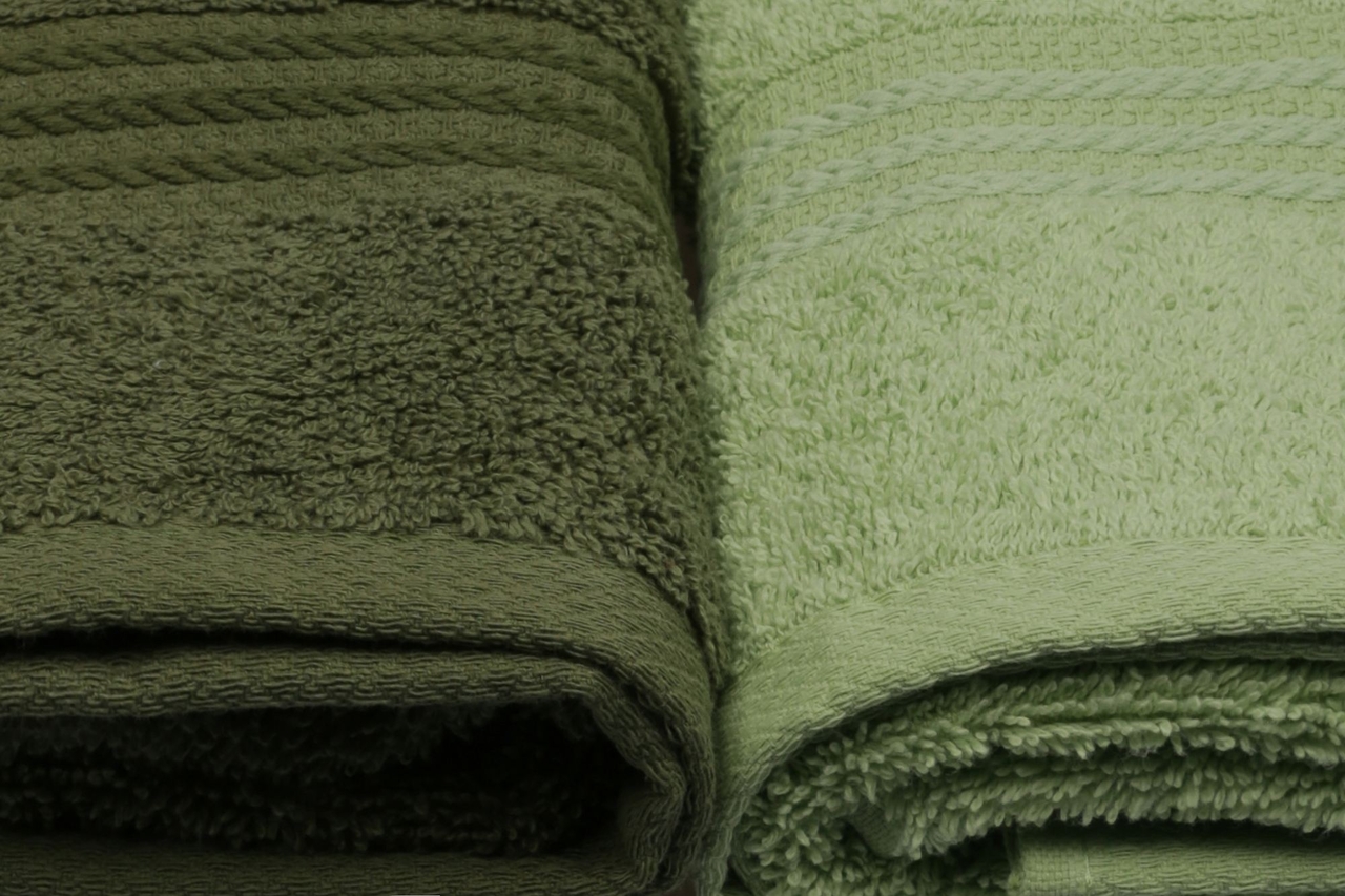 Set prosoape, L'essentiel Maison, Rainbow, Verde deschis / Verde măsline / Verde / Verde închis - view 4