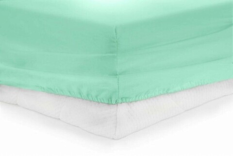 Cearceaf de pat cu elastic Turquoise Heinner, 90×200 cm, 100% bumbac, turcoaz Heinner Home