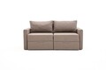 Canapea extensibilă cu 2 locuri, Balcab Home, 825BLC5415, Cadru: 100% LEMN DE BRAD, Maro