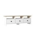 Comoda TV, Inarch, Oslo, 150x47x36 cm, PAL, Alb / Safir