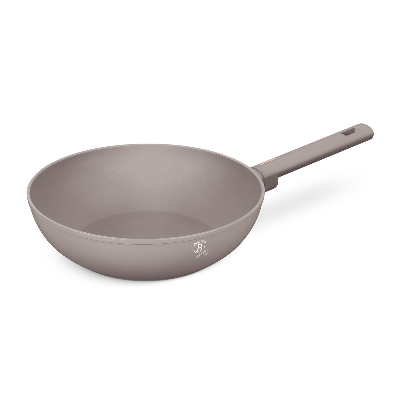 Tigaie Wok Berlinger Haus, Taupe, 28 cm, 3.2 L, aluminiu forjat, taupe mat - imagine 2