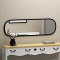 Oglinda decorativa, Siam, Magnum, 40x120x2.2 cm, MDF , Negru