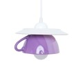 Lustra Afternoon tea, Deco Republic, E27, 1x60W, ceramica, lila-mov