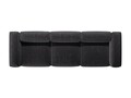Canapea 4 locuri, Bergamo, Cosmopolitan Design, 364x108x70 cm, catifea chenille raiata, gri