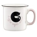 Cana Adventure Coffee right meow, Ambition, 510 ml, portelan, alb