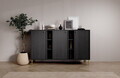 Comoda ADRK, Tili 3D 6P, 157.7x40.8x95 cm, PAL laminat, negru