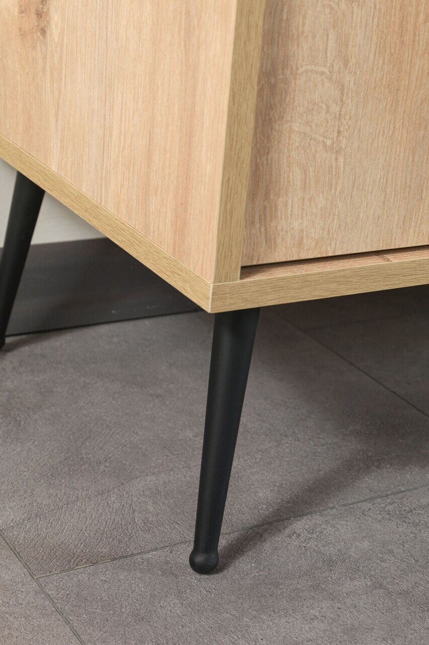 Consola, Hanah Home, Şile 4608, 160x83x44 cm, PAL, Maro — imaginea 7