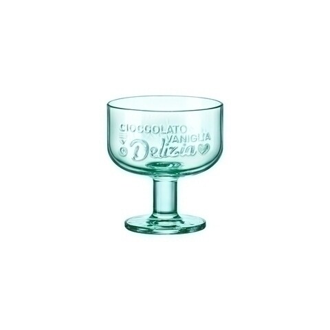 Cupa pentru desert Graphica, Bormioli, 280 ml, sticla, verde