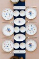 Set de mic dejun, Hermia, 858CMR1115, Portelan, Platou: 20 cm (6 bucăți), Multicolor