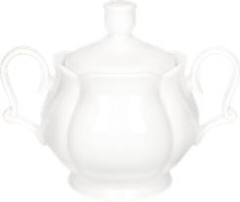 Zaharnita cu capac, Queen, Brandani, 14x9x11 cm, portelan New Bone China