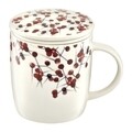 Cana cu infuzor si capac Rowanberry, Ambition, 390 ml, portelan