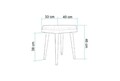 Set scaune (2 piese), Vella, Vina Mini 1053, Stejar / Antracit