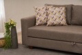 Canapea extensibila 3 locuri, Balcab Home, 825BLC5250, Lemn / MDF / PAL, Maro