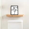 Tablou decorativ, Pinch Mood, Dimensiune: 20 x 25 cm, Alb/Negru