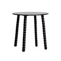 Masuta de cafea, Resle, 40x40x40 cm, MDF/lemn, negru