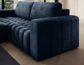 Coltar extensibil stanga 4 locuri ELTAP, Bon-14, Bonett, 250x175x92 cm, lemn/poliester, albastru inchis