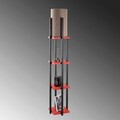 Lampadar, Lampana, 211LMP1108, Metal, Negru/Rosu