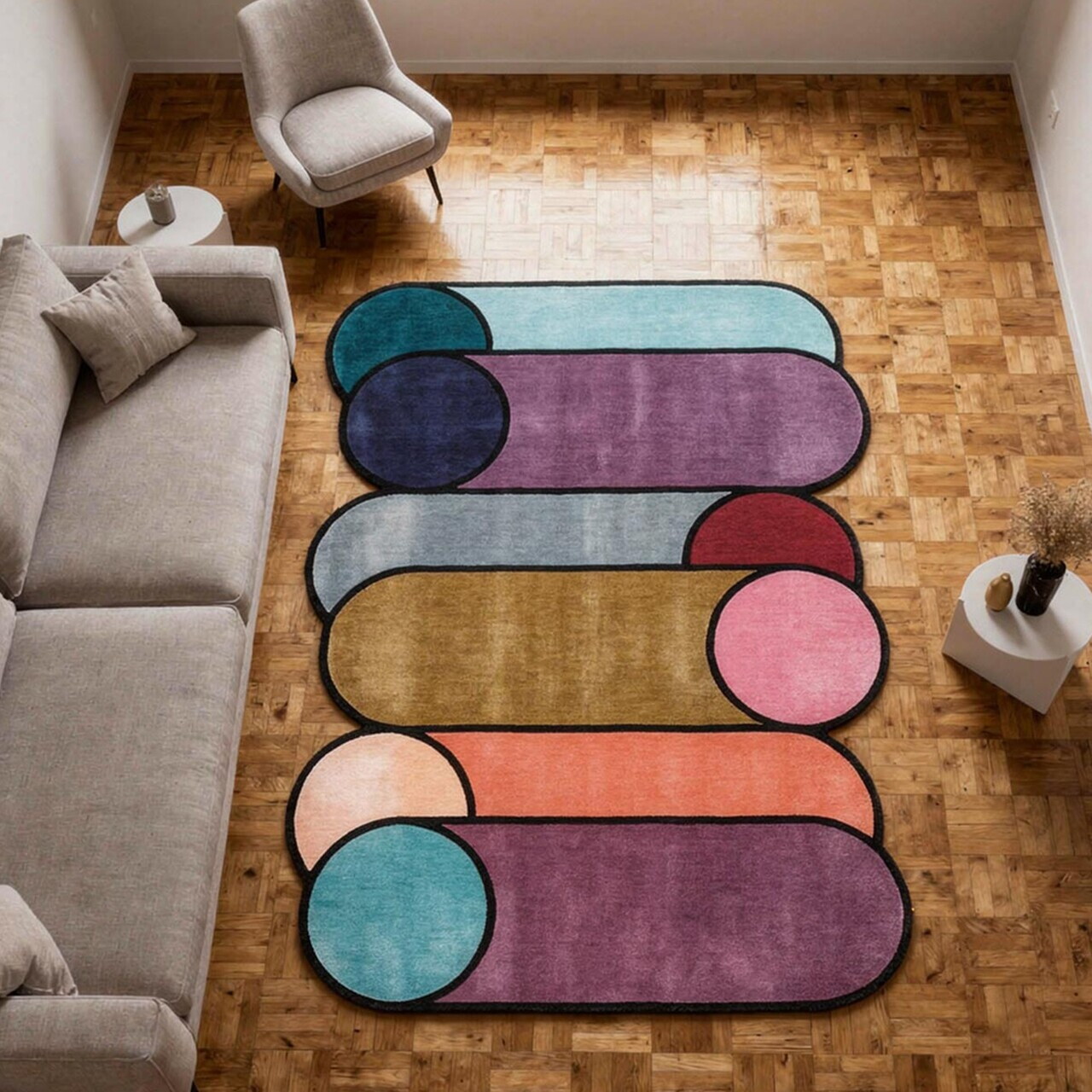 Covor, Fr405, 100x300 cm, Multicolor — imaginea 2