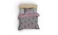 Lenjerie de pat dubla King Quilt(EU) Maylin, EnLora Home, 3 piese, 240x220 cm, amestec bumbac, roz