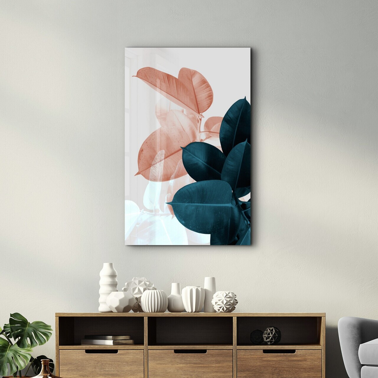 Tablou decorativ, OGLS-4074, Dimensiuni: 46 x 72 cm, Multicolor — imaginea 3
