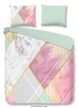 Lenjerie de pat pentru doua persoane, Good Morning Rhonda, 100% bumbac, 3 piese, multicolora