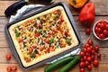 Tava de copt pizza, Pyrex, Asimetria, 29 x 37 cm, otel carbon/metal antiaderent
