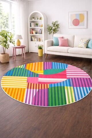 Covor, DC-7504-6, 180x180 cm, Poliester, Multicolor