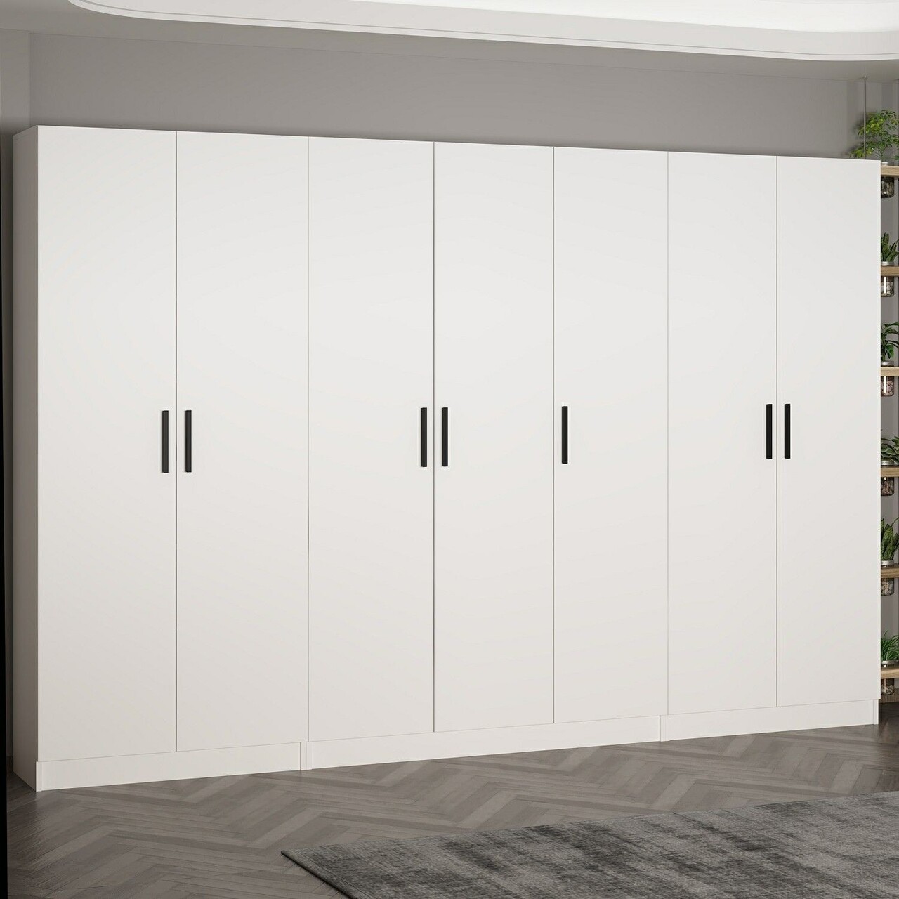 Cuier de perete, Hanah Home, Noah, 315x210x35 cm, Alb Cuiere 2 Cuier de perete, Hanah Home, Noah, 315x210x35 cm, Alb Cuiere 2