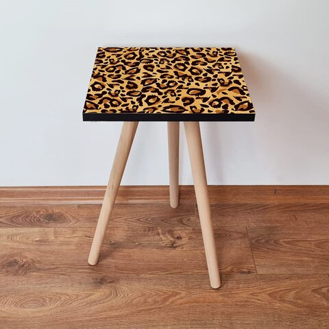Masuta, Leona, Shp151, 35x42x35 cm, Camel / Maro / Negru