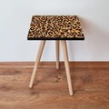 Masuta, Leona, Shp151, 35x42x35 cm, Camel / Maro / Negru