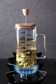 Cafetiera/Presa franceza MCH08687, Mia, 600 ml, sticla