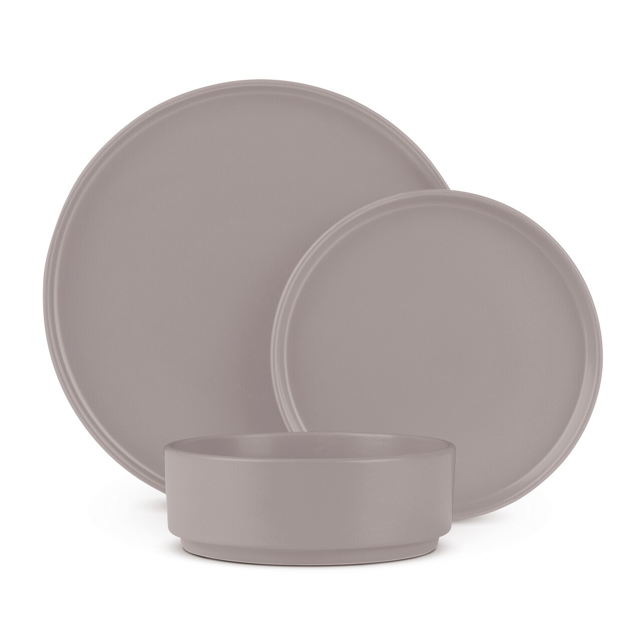 Serviciu de masa 18 piese Berlinger Haus, Taupe, ceramica, taupe mat - imagine 5