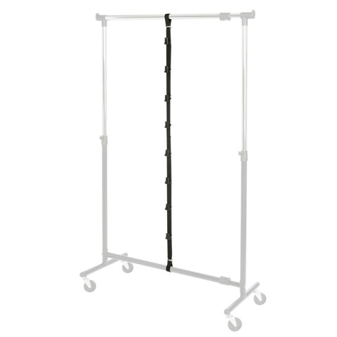 Set 2 organizatoare pentru genti cu 16 agatatori, maximex, 3 x 3.5 x 200 cm, poliamida/plastic, negru