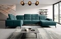 Coltar stanga 6 locuri ELTAP, LT-38VE, Neviro, 350x201x77 cm, lemn/poliester, verde