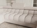 Coltar extensibil stanga 3 locuri ELTAP, LT-20BAF, Fectory, 346x205x93 cm, lemn/poliester, bej deschis