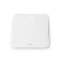 Cantar digital pentru baie, Brabantia, White, 30x30x2.4 cm, max 180 kg, sticla, alb