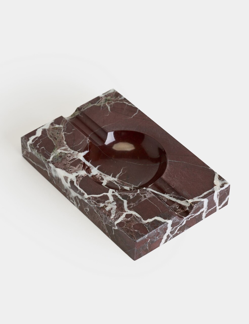 Scrumieră, Rosso Levanto Rectangle, 18x3x12 cm, Bordo - view 4