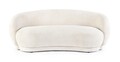 Canapea 2 locuri Tecla, Bizzotto, 191 x 93 x 73 cm, placaj/poliester Boucle, natural