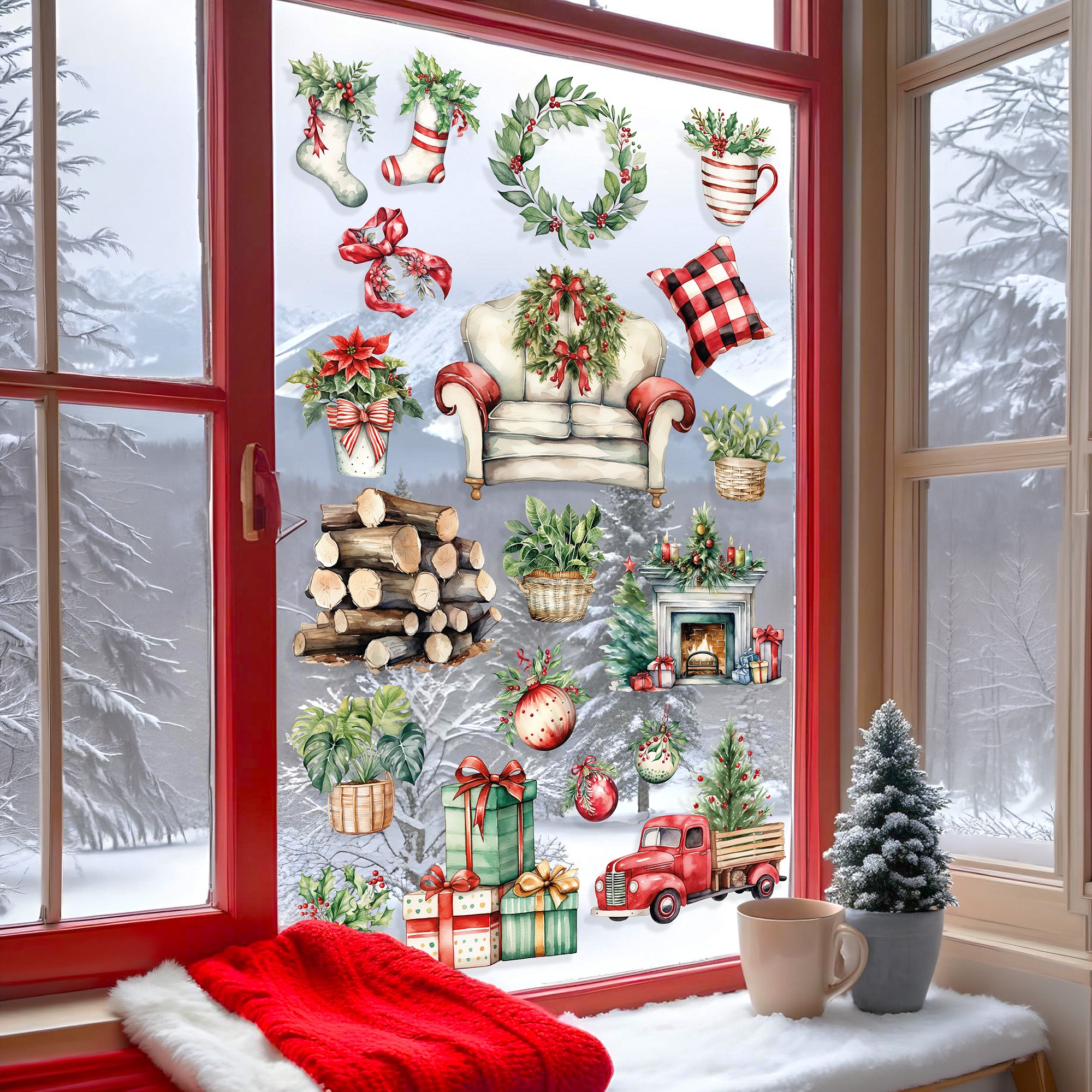 Sticker decorativ, 309122_3050, 30 x 50 cm, Multicolor