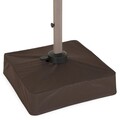 Umbrela cu brat lateral, Jupiter, L.300 l.300 cm, aluminiu, natur/gri