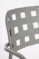 Scaun pentru gradina Clover, Bizzotto, 52x54x80 cm, otel tratat pentru exterior, gri