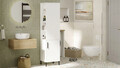 Dulap multifunctional, Locelso, VI1-W, 45x173.6x35.5 cm, Alb