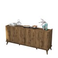 Bufet inferior Elegante, Mezza, 180x45x80.8 cm, maro