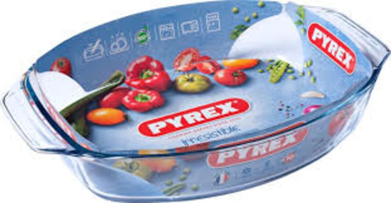 Vas Oval, Pyrex Irresistible, 40x28 Cm, 4.2 L, Sticla Borosilicata